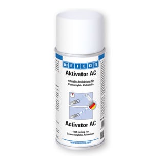 WEICON CA-Aktivator Spray AC, Aushärtebeschleuniger für Sekundenkleber, 150 ml