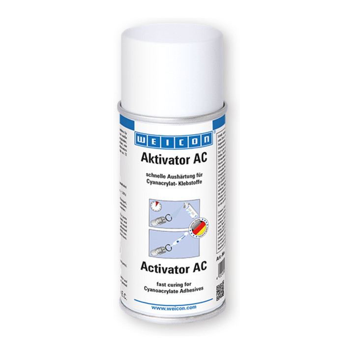 WEICON CA-Aktivator Spray AC, Aushärtebeschleuniger für Sekundenkleber, 150 ml