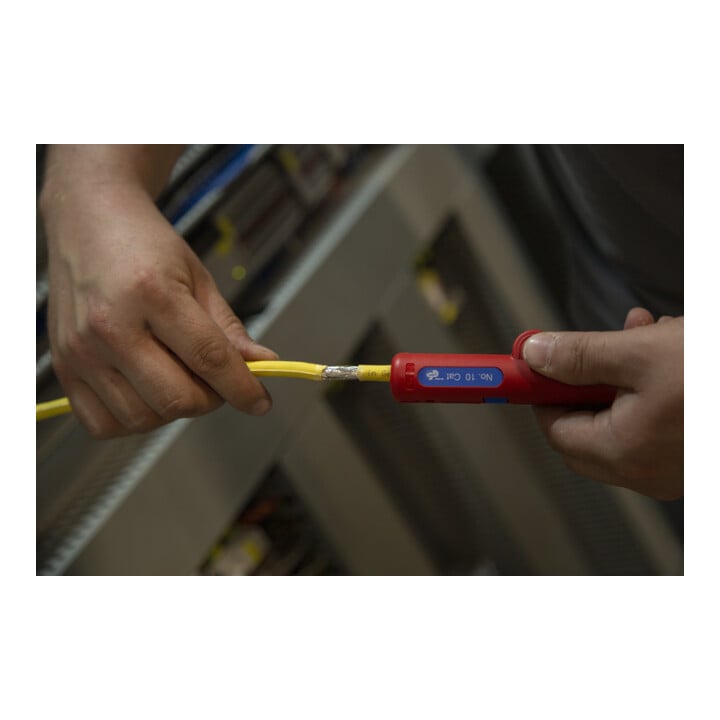 WEICON Cat Cable-Stripper No. 10, zum Entmanteln von Daten- und Netzwerkleitungen
