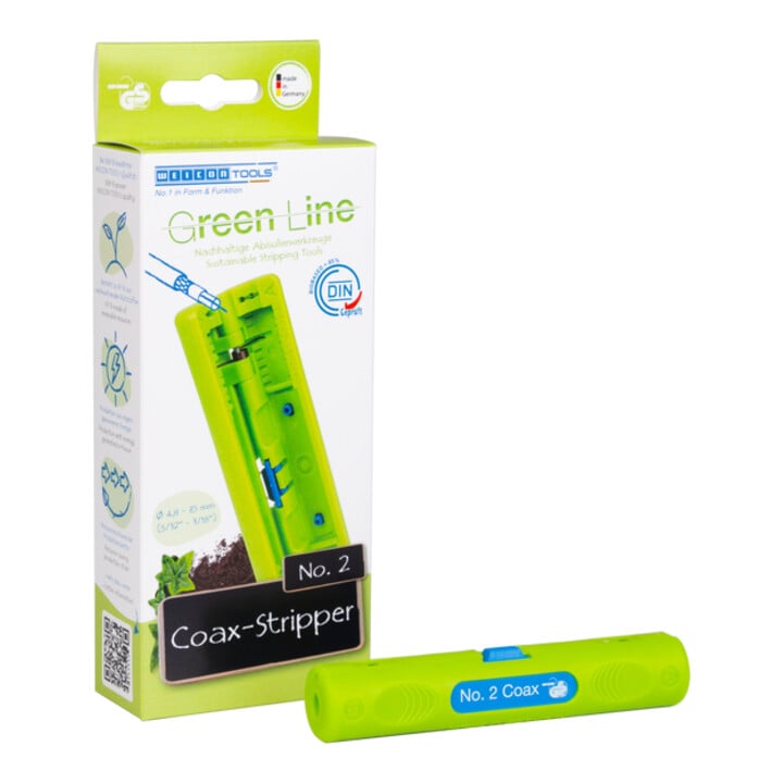 WEICON Coax-Stripper No. 2 Green Line 4,8-7,5 mm Ø