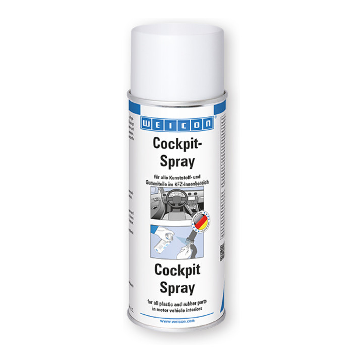 WEICON Cockpit-Spray, Armaturenreiniger für Fahrzeuge, 400 ml, transparent