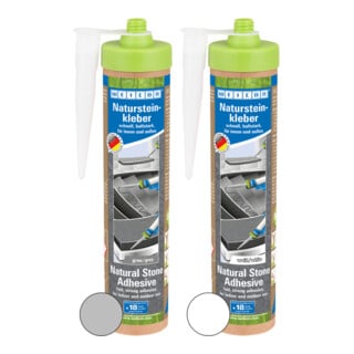WEICON Colle pour pierre naturelle 280 ml blanc pour montage pierre naturelle