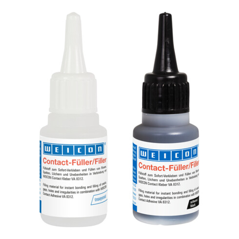 WEICON Contact Füller, schwarzer Spezialfüllstoff für Contact VA 8312, 30 g, schwarz