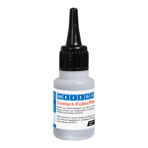 WEICON Contact Füller, schwarzer Spezialfüllstoff für Contact VA 8312, 30 g, schwarz