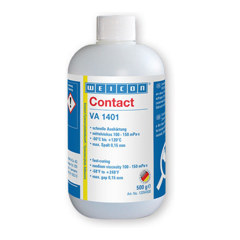 WEICON VA 1401 Cyanacrylat-Klebstoff, Sekundenkleber für Gewebe, Schaumgummi und großporige Elastomere, 0,5 kg