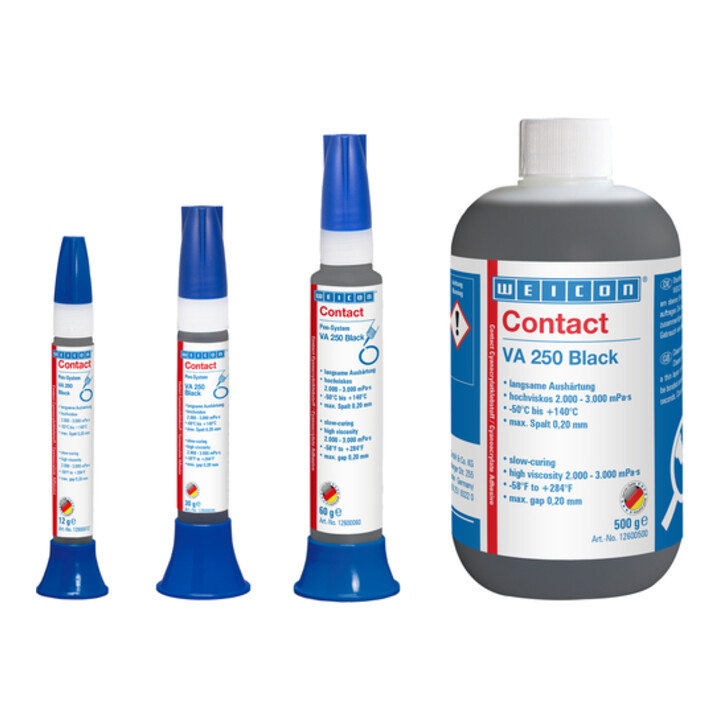Weicon Contact VA 250 Black Cyanacrylat-Klebstoff 500 g