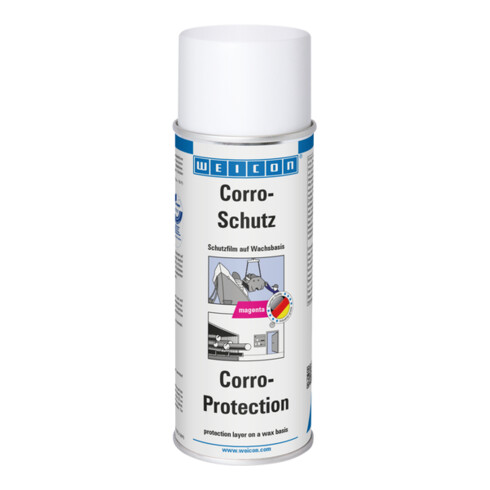 WEICON Corro-Schutz, wachsartiger Korrosionsschutz zur Konservierung, 400 ml, magenta