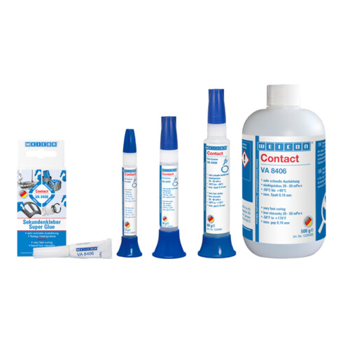 WEICON Cyanacrylat-Klebstoff VA 8406, Sekundenkleber für schnelle Fixierungen und Verklebungen, 3 g