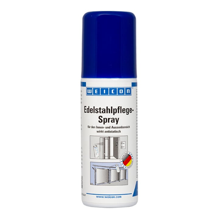 WEICON Edelstahlpflege-Spray, Reinigungs-, Schutz- und Pflegeöl für Edelstahl, 50 ml