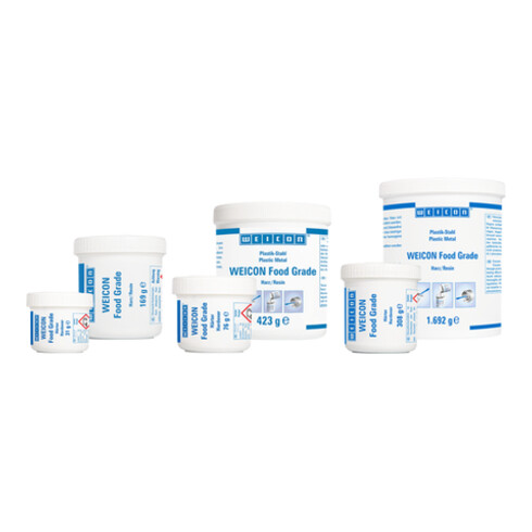 WEICON Epoxidharz-System 'Food Grade' keramisch gefüllt zur Oberflächenbeschichtung, Lebensmittelzulassung, 2 kg, weiß