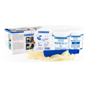 WEICON Epoxidharz-System 'HT 111', stahlgefüllt hochtemperaturbeständig für Reparatur und Formgebung, 1 kg, dunkelgrau-1