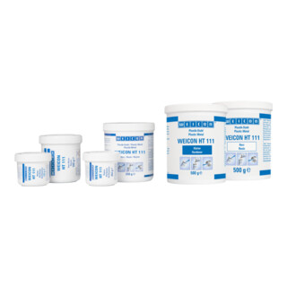 WEICON Epoxidharz-System 'HT 111', stahlgefüllt hochtemperaturbeständig für Reparatur und Formgebung, 1 kg, dunkelgrau