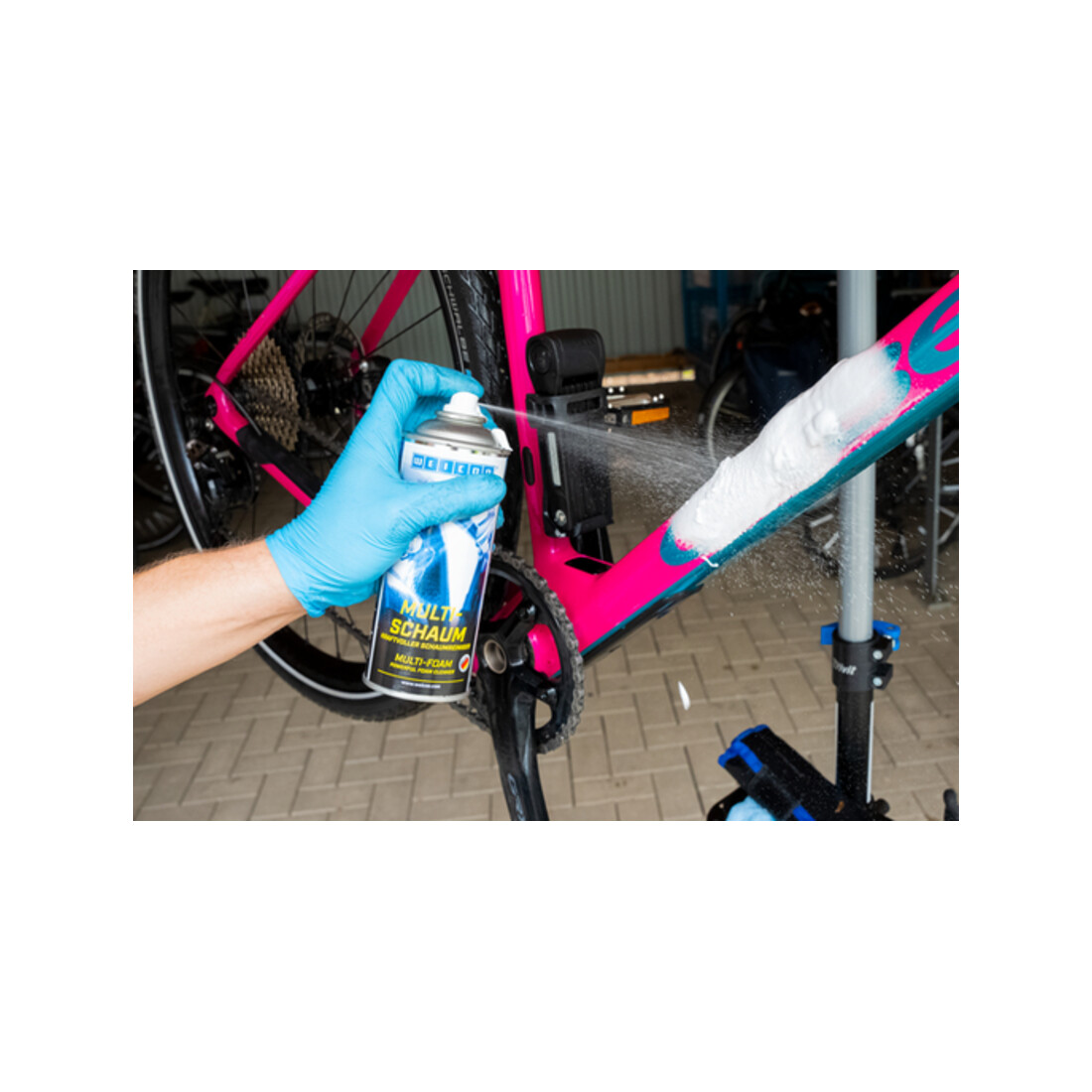 WEICON Fahrrad-Pflegeset 13-teilig, für alle Arten von Fahrrädern, 1 Set