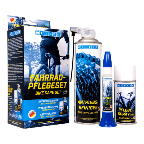 WEICON Fahrrad-Pflegeset 3-teilig, für alle Arten von Fahrrädern, 1 Set