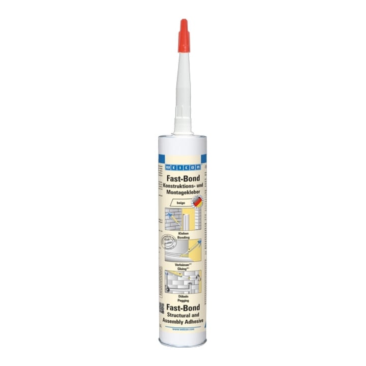 WEICON Fast-Bond Montageklebstoff, UV-beständiger, hochfester Klebstoff, 310 ml
