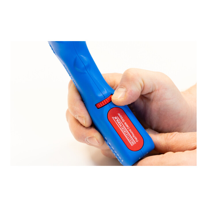 WEICON Flach- und Rundkabelmesser, für alle gängigen Flachkabel bis zu einer Breite von 18 mm und allen gängigen Rundkabel im Durchmesser von 6-13 mm, 1 Stück