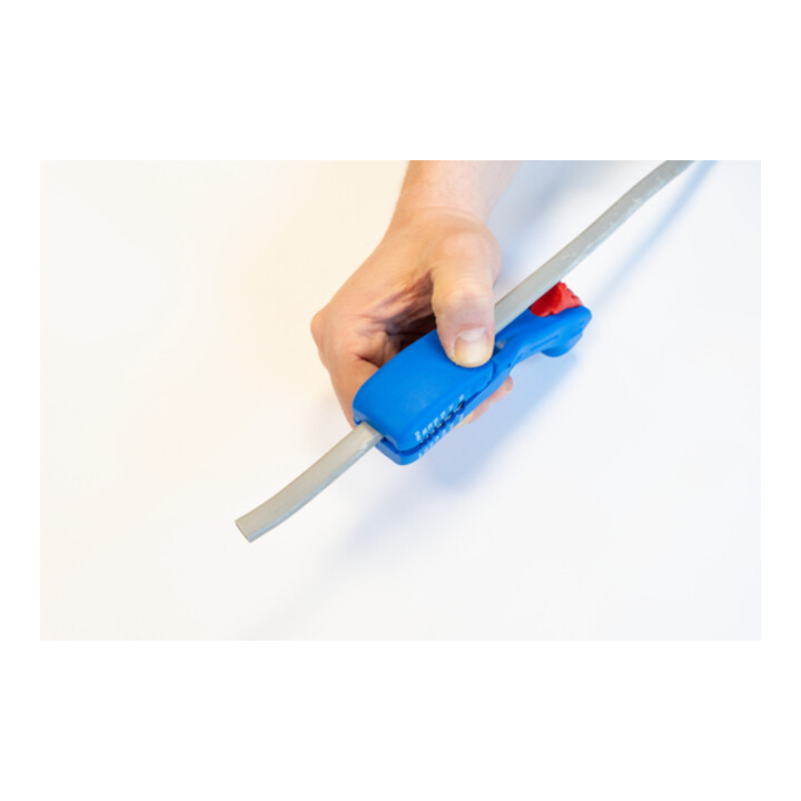 WEICON Flach- und Rundkabelmesser, für alle gängigen Flachkabel bis zu einer Breite von 18 mm und allen gängigen Rundkabel im Durchmesser von 6-13 mm, 1 Stück