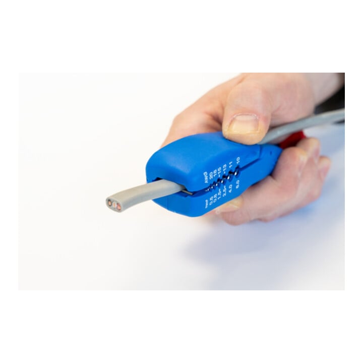 WEICON Flach- und Rundkabelmesser, für alle gängigen Flachkabel bis zu einer Breite von 18 mm und allen gängigen Rundkabel im Durchmesser von 6-13 mm, 1 Stück