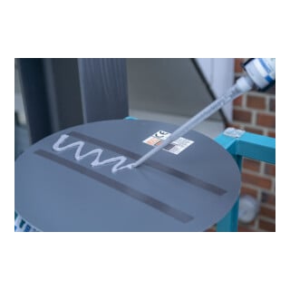 WEICON Flex 310 M® 2 K, elastischer Klebstoff auf Hybrid-Polymer-Basis, schnellhärtend, 400 ml, grau