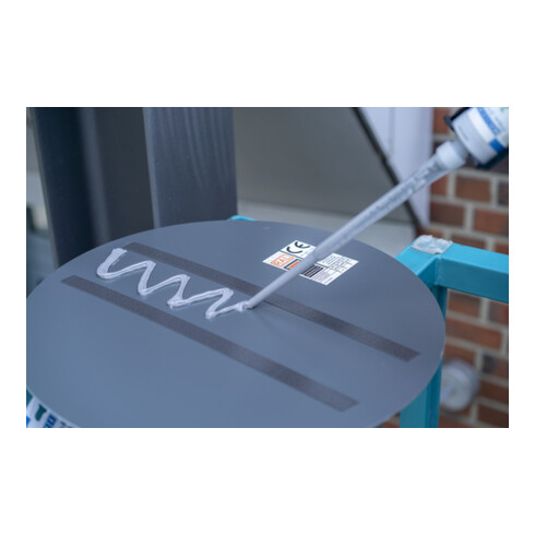 WEICON Flex 310 M® 2 K, elastischer Klebstoff auf Hybrid-Polymer-Basis, schnellhärtend, 400 ml, grau