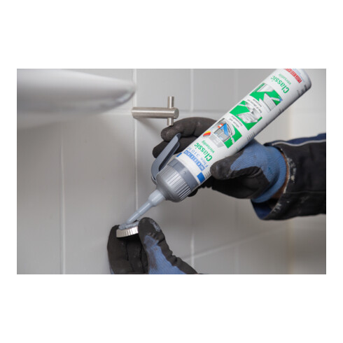 WEICON Flex 310 M® Classic, elastischer Klebstoff auf MS-Polymer-Basis für den vielseitigen Einsatz, 1 Set, grau