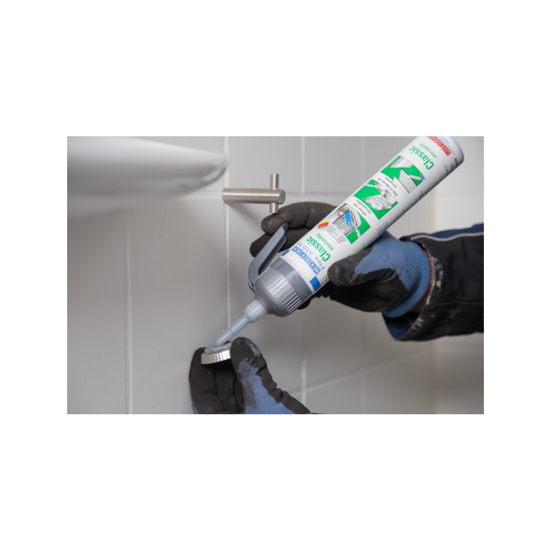 WEICON Flex 310 M® Classic, elastischer Klebstoff auf MS-Polymer-Basis für den vielseitigen Einsatz, 1 Set, grau