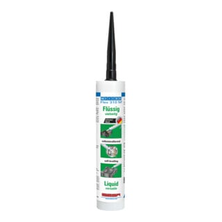 WEICON Flex 310 M® Flüssig schwarz, flüssiger Kleb- und Dichtstoff auf MS-Polymer-Basis, 310 ml, schwarz