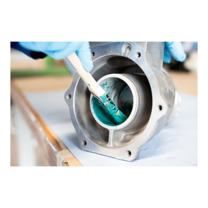 WEICON GL, mineralisch gefülltes Epoxidharz-System zur Verschleißschutzbeschichtung, schnelle Aushärtung, 1 kg