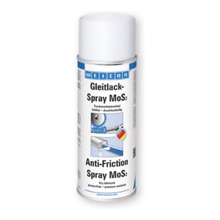 WEICON Gleitlack-Spray MoS2, Trockenschmiermittel, 400 ml