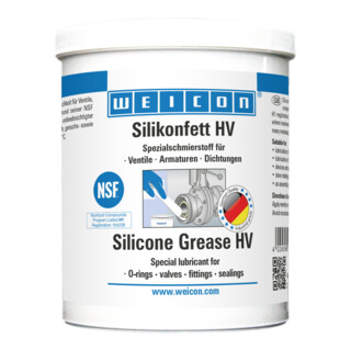 WEICON Graisse silicone HV graisse lubrifiante alimentaire 450 g translucide