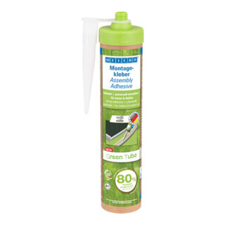 WEICON Green Tube Montagekleber, haftstarker Universalklebstoff für Innen und Außen, 280 ml, weiß