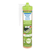 WEICON Green Tube Montagekleber, haftstarker Universalklebstoff für Innen und Außen, 280 ml, weiß
