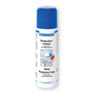 WEICON Handschutzschaum, unsichtbarer Handschuh, dermatologisch getestet, 200 ml, weiß
