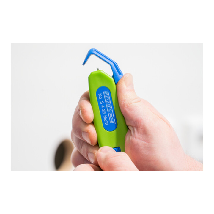 WEICON Kabelmesser No. S 4-28 Multi Green Line Abisolierwerkzeug 4-28mm Ø 0,5-6mm²