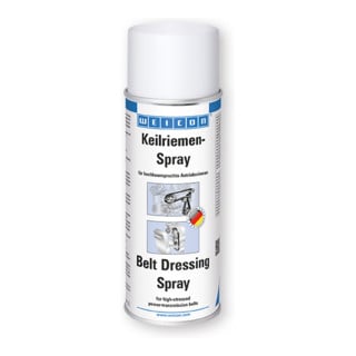 WEICON Keilriemen-Spray, transparente Riemenbeschichtung, 400 ml, transparent