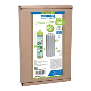 WEICON Klebstoff 'Flex 310 M® Classic', elastisch auf MS-Polymer-Basis für den vielseitigen Einsatz, 1 Set, weiß