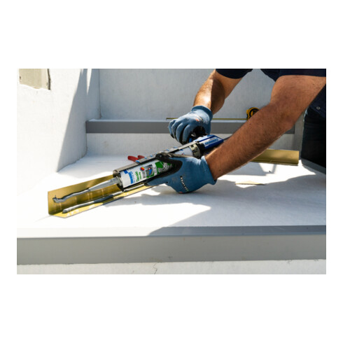 WEICON Klebstoff 'Flex 310 M® Classic', elastisch auf MS-Polymer-Basis für den vielseitigen Einsatz, 280 ml (Green Tube), weiß