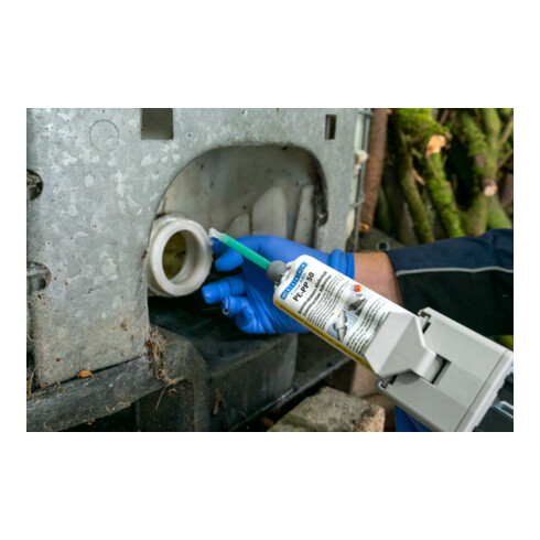 WEICON Konstruktions-Klebstoff 'Easy-Mix PE-PP 50' auf Methylacrylatbasis für spezielle Kunststoffe, 1 Set, transparent