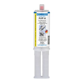 WEICON Konstruktions-Klebstoff 'Easy-Mix PE-PP 50' auf Methylacrylatbasis für spezielle Kunststoffe, 24 ml, transparent