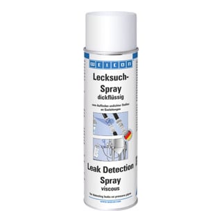 WEICON Lecksuch-Spray dickflüssig, Risse und Undichtigkeiten an Gasleitungen auffinden, 400 ml, weiß, milchig