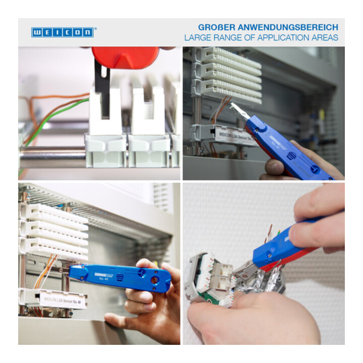 WEICON LSA-Anlegewerkzeug Sensor No. 40 inkl. Sensor zur Aderkontrolle