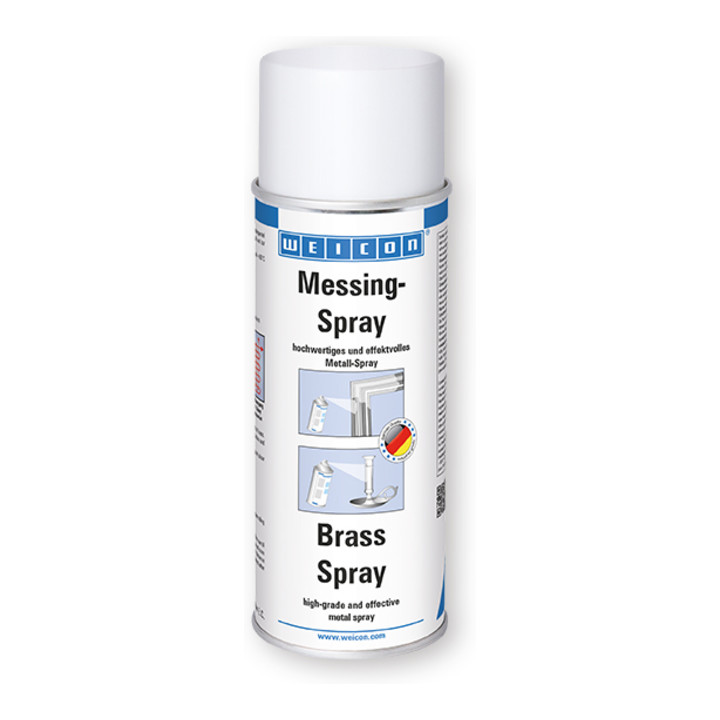 WEICON Messing-Spray, Schutz und optische Aufwertung von Metallteilen, 400 ml