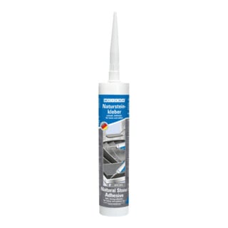 WEICON Natursteinkleber, für die Montage von Naturstein, Stein und Keramik, 290 ml, grau
