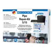 WEICON Pipe Repair-Kit, für die Notfall-Reparatur beschädigter Rohre und Leitungen, 1,5 m x 5 cm, schwarz
