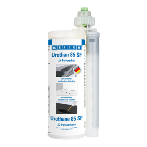 WEICON Polyurea Reparatur- und Beschichtungsmasse 'Urethan 85 SF', schnellhärtend, Arbeitspackung, 0,54 kg, schwarz