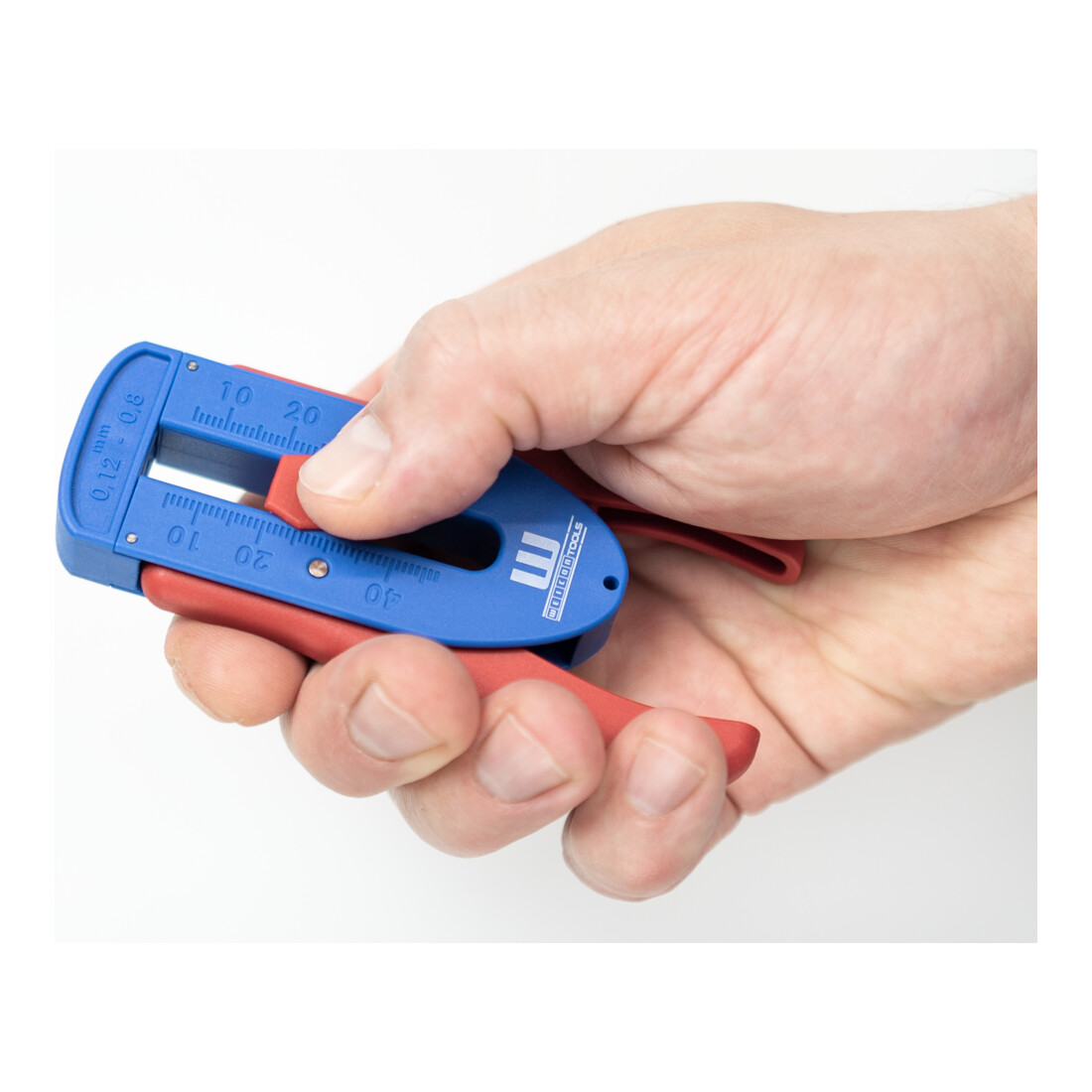 WEICON Präzisions-Abisolierer S, für feine Leiter und Drähte, Abisolierbereich von 0,12 mm - 0,8 mm (36-20 AWG)
