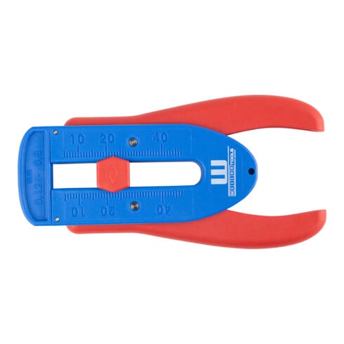 WEICON Präzisions-Abisolierer S, für feine Leiter und Drähte, Abisolierbereich von 0,12 mm - 0,8 mm (36-20 AWG)