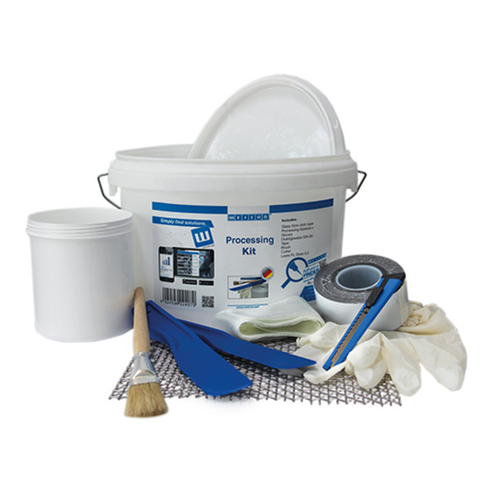 WEICON Processing Kit, Universal-Set für die Verarbeitung von Plastik-Stahl