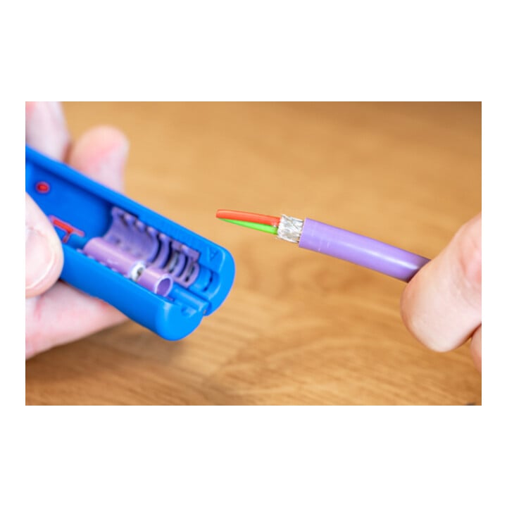 WEICON Profibus Stripper No. 2, Abisolierwerkzeug für z. B. geschirmte Profibus-Datenkabel