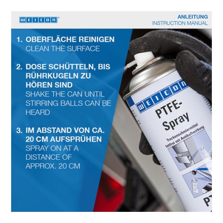 WEICON PTFE-Spray Trockenschmiermittel 400 ml